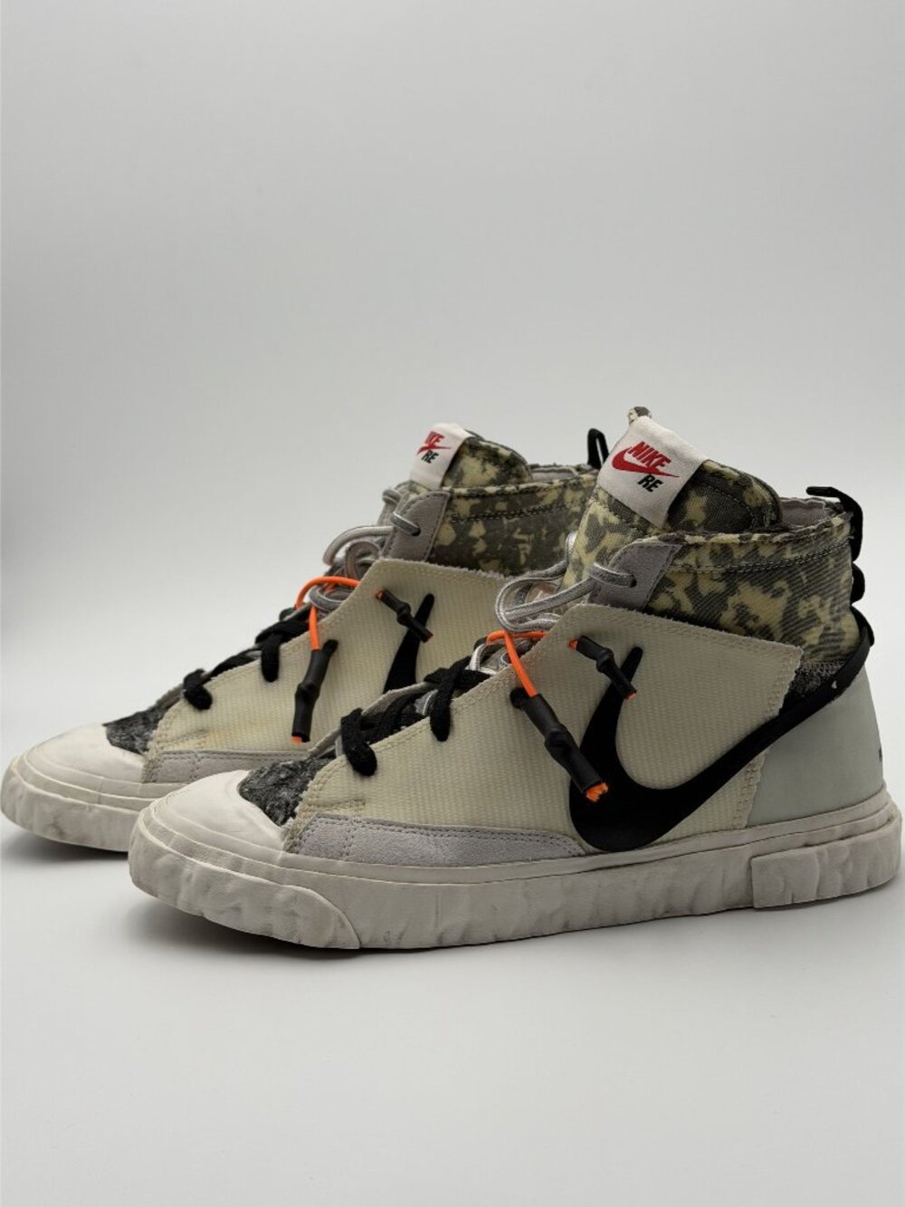NIKE x READYMADE Blazer Mid  Womens 10 MEN 8.5 Black Orange‎ High Top Sneakers